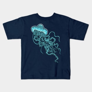 Blue Jellyfish Kids T-Shirt